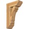 Ekena Millwork Merced Slat Rough Sawn Bracket w/ Offset Brace, Western Red Cedar, 8"W x 20"D x 32"H BKT0806X20X32MRC06RWR - alternate 1